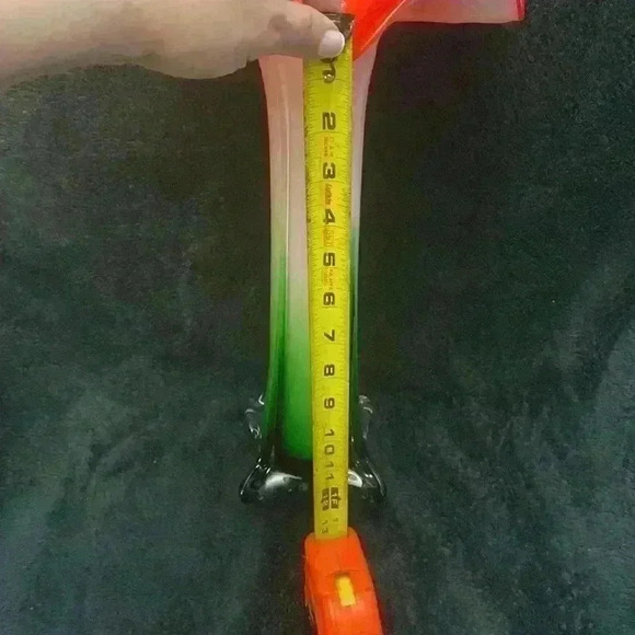 Murano Style  Vase Art Glass - Picture 10 of 13